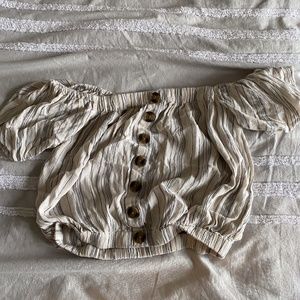 Off the Shoulder Crop Top